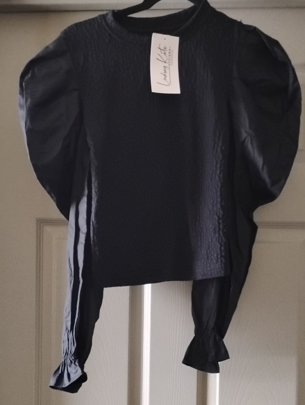 Black Textured Top